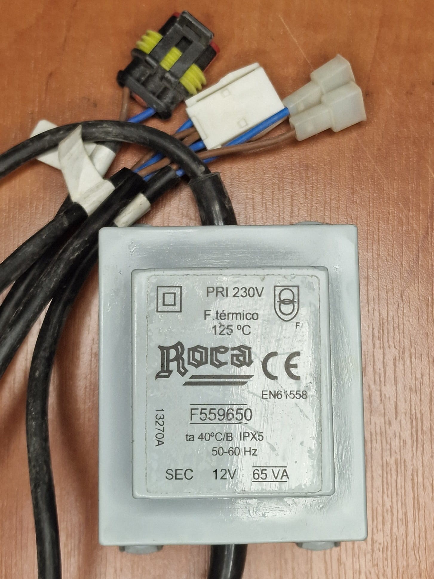 Power Plant Roca Roca power supply 230V/ 12VAC 65VA IPX5 with connections for Therma ...