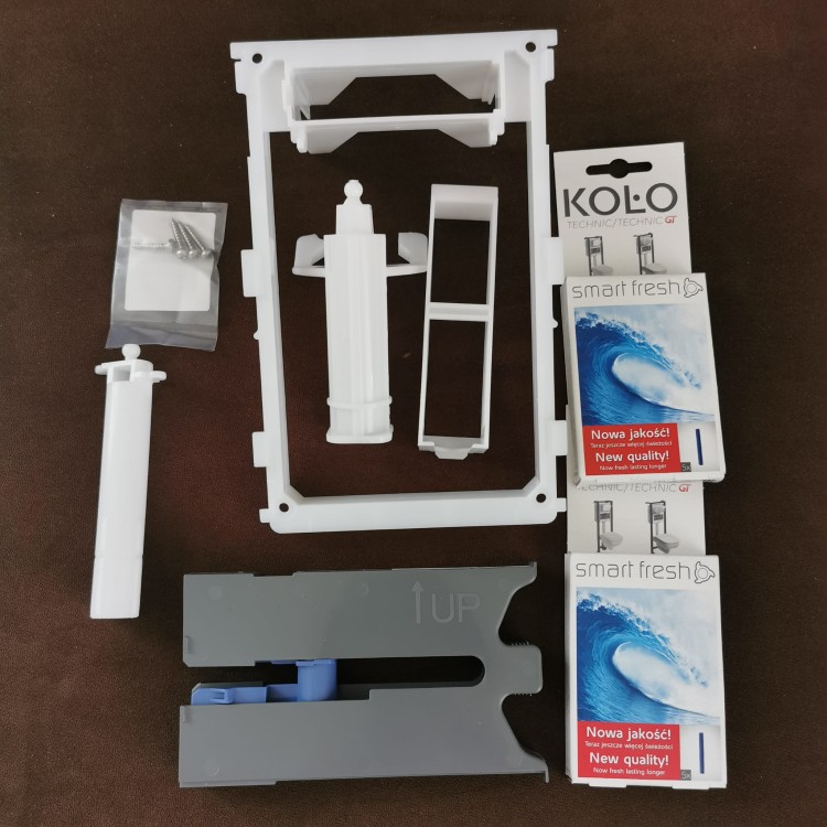 94125002 Koło Technic Przycisk spłukujący Fiusion Smart Fresh Chrom połysk