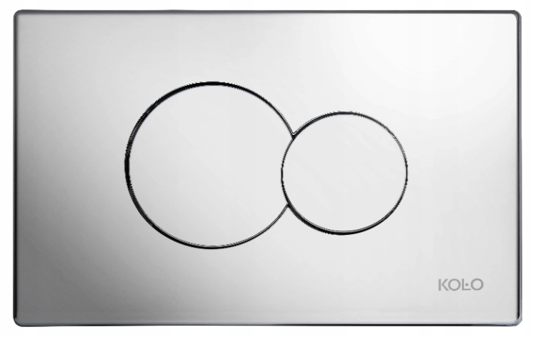 94122002 Koło Technic Przycisk spłukujący Eclipse, Chrom połysk