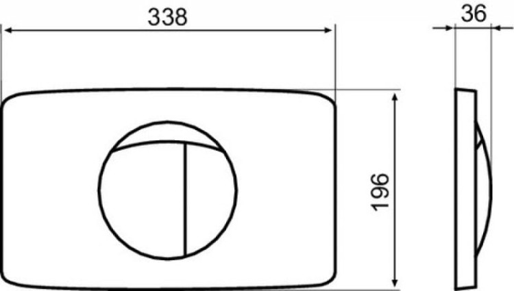 Sanit Eisenberg Przycisk spłukujacy do spłuczki 995 Biały Duży