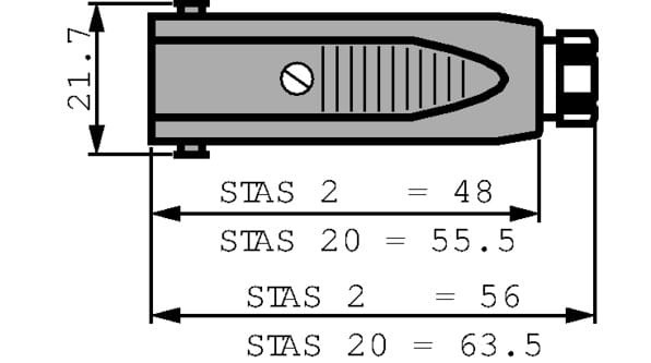 HIRSCHMANN  Złącze ROSH STAS 2 - 2PIN + PE