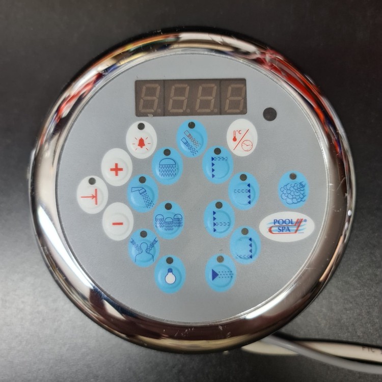 Wyprzedaż - PoolSpa Panel sterowniczy kabiny z hydromasażem w systemie S-3 i S-4 Chrom- z demontażu