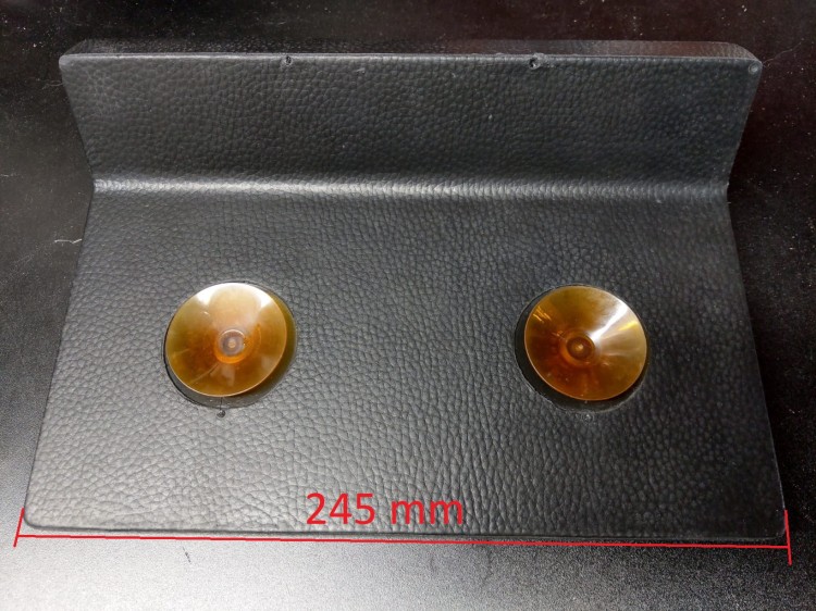 Zagłówek - poduszka pod głowę do wanien - prostokątna grafitowa