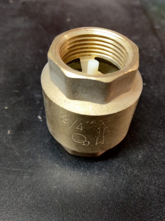 Zawór wodny zwrotny mosiądz 3/4"