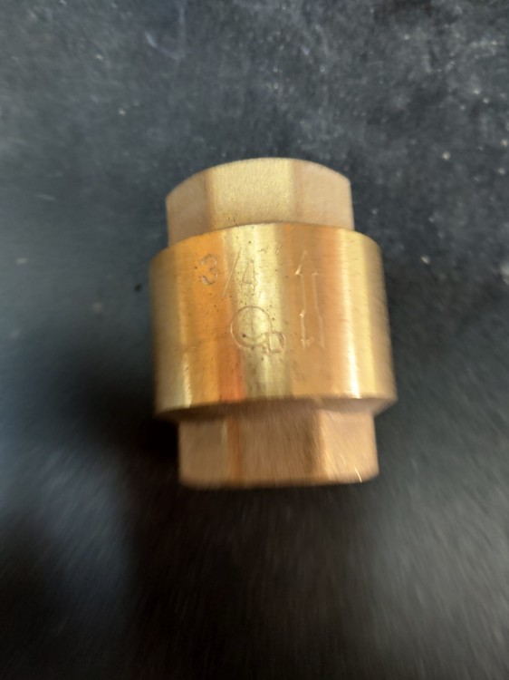 Zawór wodny zwrotny mosiądz 3/4"