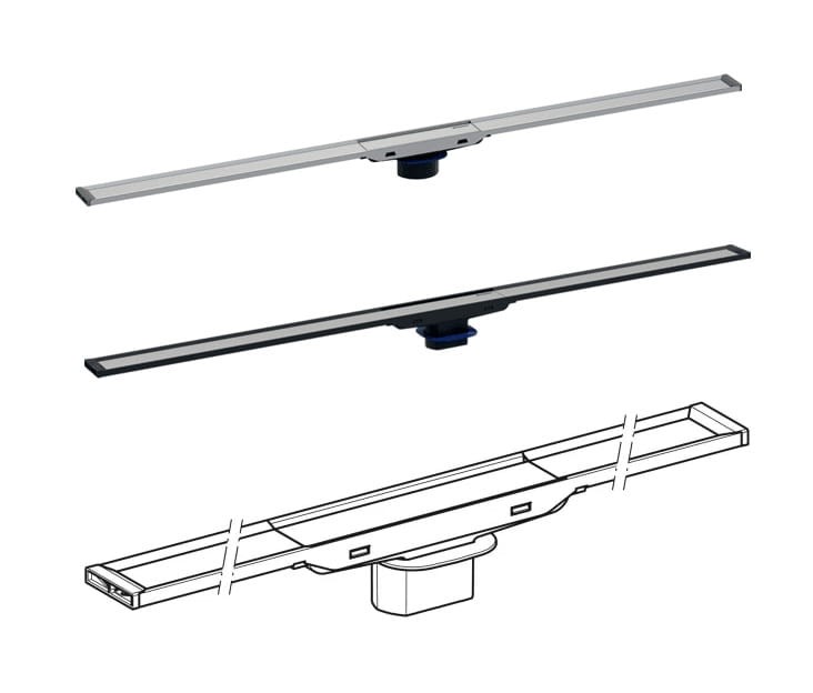Geberit Rynny zbiorcze serii CleanLine , CleanLine20 , CleanLine60 , CleanLine80