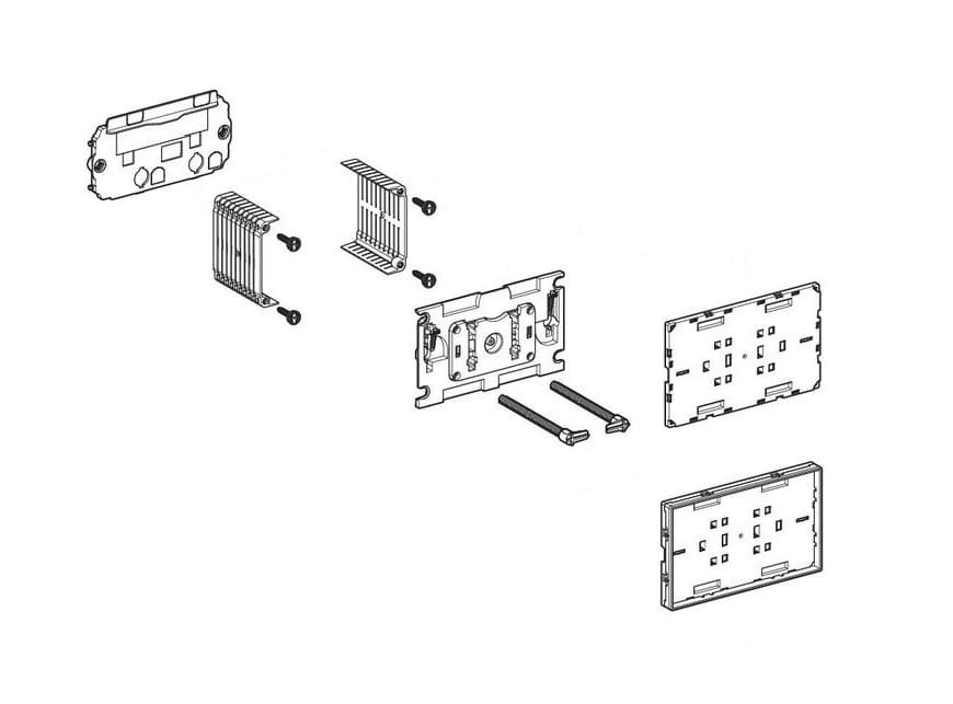Geberit części do Płytki przykrywającej Geberit Omega, w płaszczyźnie ściany prod. od 2015