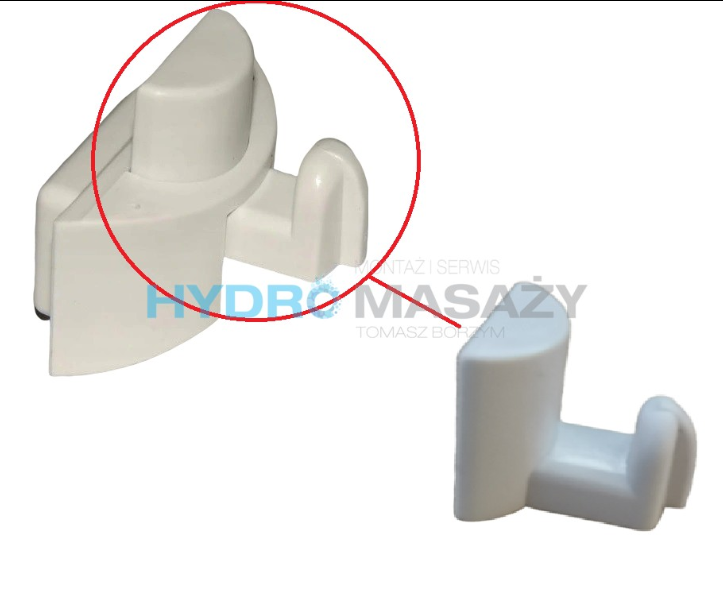 Element suwaka dolnego TYP-1 S900-2113 ( 8 sztuk ) do naprawy kabin firmy Cersanit , pasujący do modeli : Carmen, Paula, Rexona, Stella, Vega