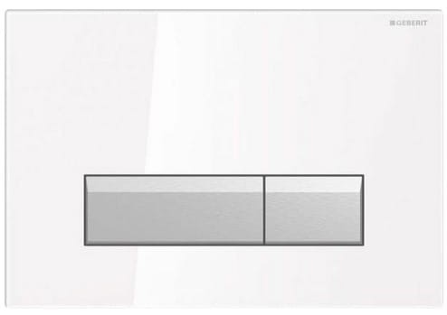 242.601.SI.1 Przycisk Sigma 40, szkło Biały-101483