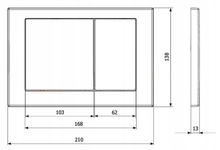 K97-365 Przycisk Enter Biały-101263