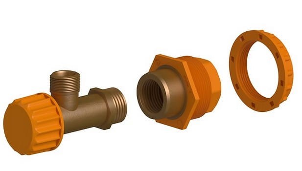 K99-0250 Zawór kątowy z mufą do Aqua 5/7/9-101402