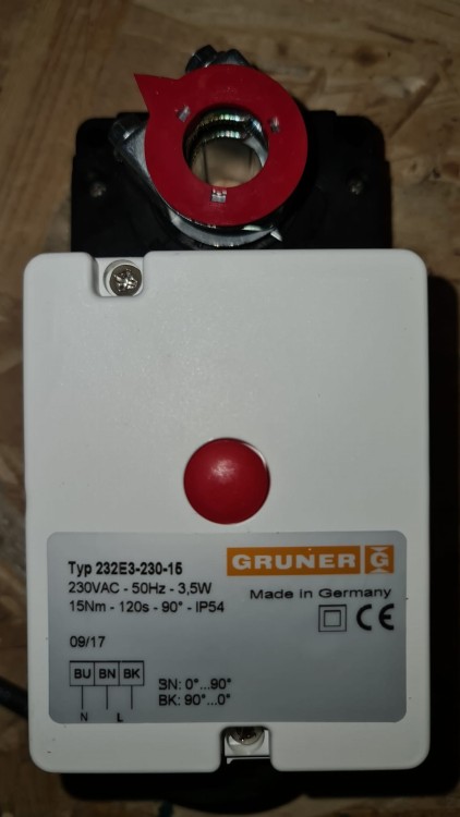 Siłownik Gruner 232E3-230-15-100825