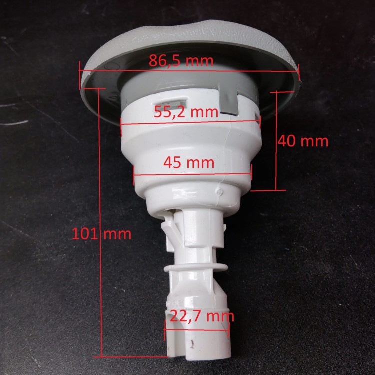 DYSZA POLY STORM TWIN ROTO SZARA 86-101153