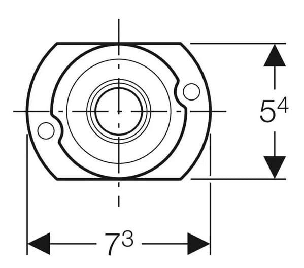 242.309.00.1 Geberit Dodatkowy adapter do dopływu do pisuaru Rp 1/2"-101638