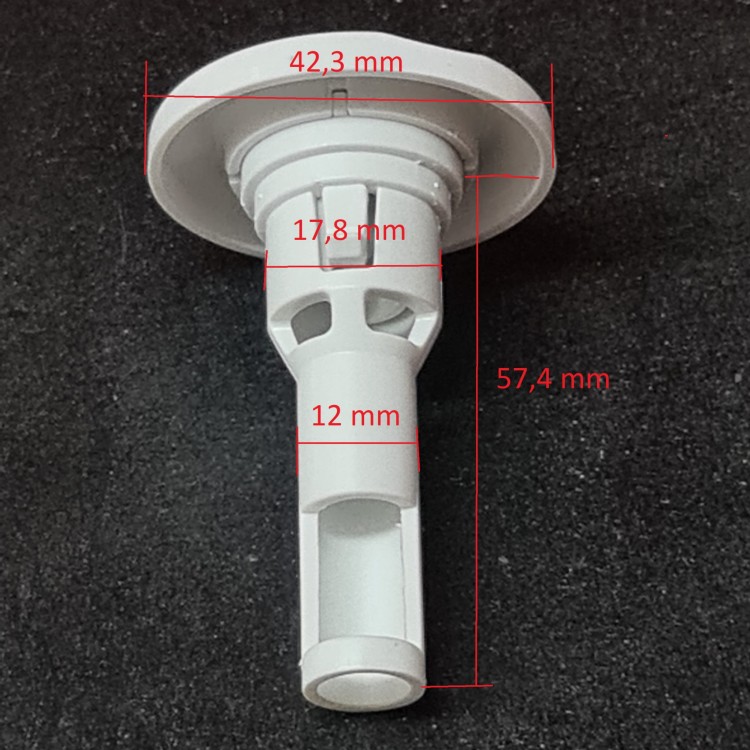 Mikrodysza stała z kólką regulowana na plecy Złota-101743