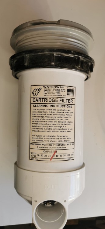 Warerway skimerofiltr DYNA-FLO montaż od góry- otwór montażowy fi 174mm komplet- powystawowy 510-6540 - real foto