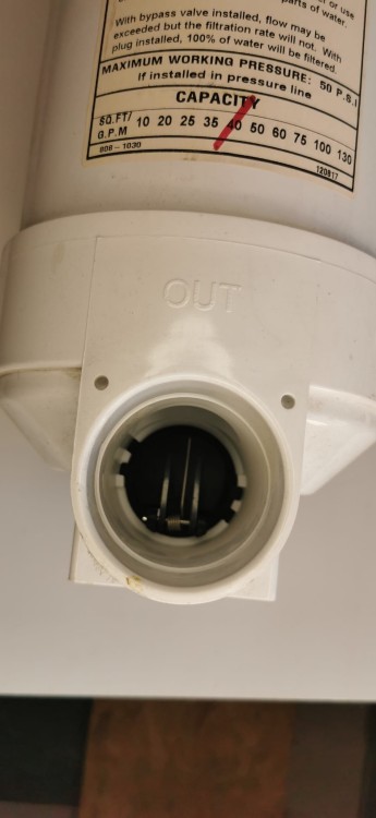 Warerway skimerofiltr DYNA-FLO montaż od góry- otwór montażowy fi 174mm komplet- powystawowy 510-6540 - real foto