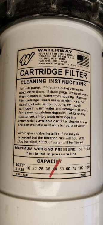 Warerway skimerofiltr DYNA-FLO montaż od góry- otwór montażowy fi 174mm komplet- powystawowy 510-6540 - real foto