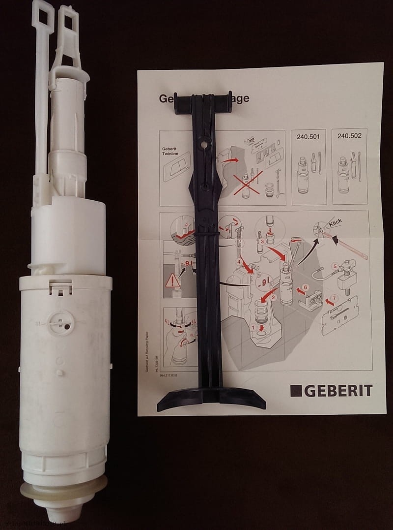 240.501.00.1  Geberit   Zawór spustowy dwudzielny Twico do UP130