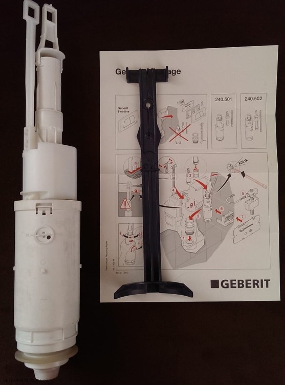 240.501.00.1  Geberit   Zawór spustowy dwudzielny Twico do UP130