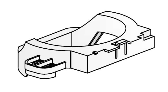 VS04204C000000 Roca Uchwyt stabilizujący / wkładka pozycjonująca zaworu spłukującego NOVA / NEO