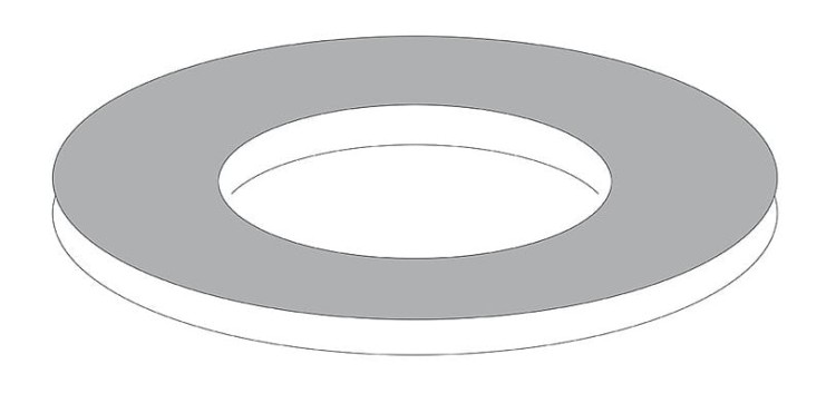 VS0801017 Valsir Uszczelka do mechanizmu spłukującego 60*25*2,6 mm-102051
