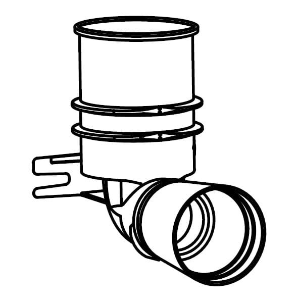 VS0863509 Valsir Zestaw z rurą spustową dla Winner S H 800 / 820 / 880 ( Niskie )-102126