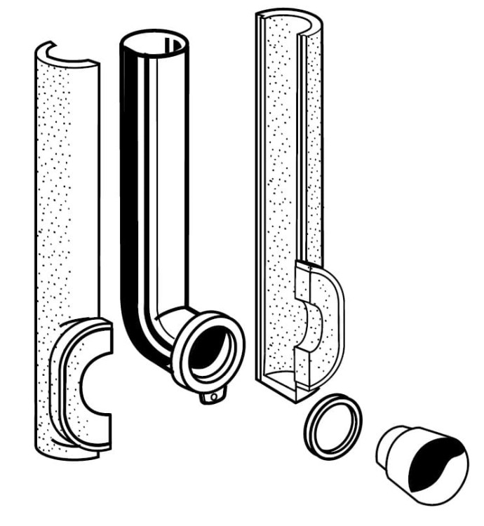 VS0866580 Valsir Zestaw z rurą spustową Tropea S / Tropea 3-102138