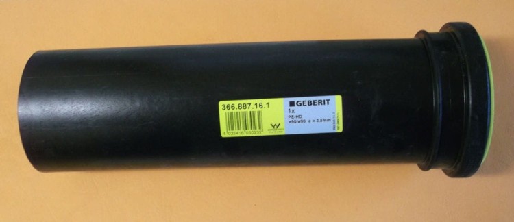 366.887.16.1 Rura odpływowa PE do WC d90/90
