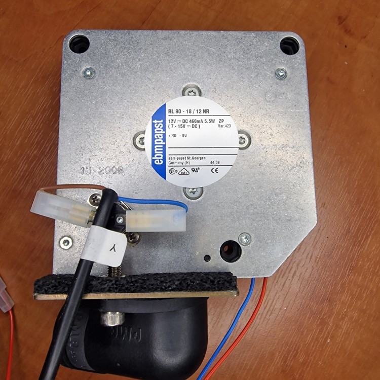 Wentylator do kabiny PoolSpa Therma 12VDC 460mA 5,5W z termostatem - przyłącze kątowe-102455