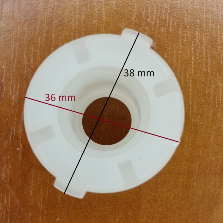 Zestaw dysz małych z kólką ( gniazdo jet + nakrętka montażowa + makładka z kólką )-102475
