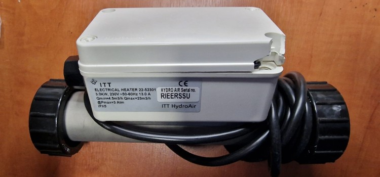 Hydroair Grzałka 3kW z termikiem i regulacją temperatury bez nakrętek montażowych-102500