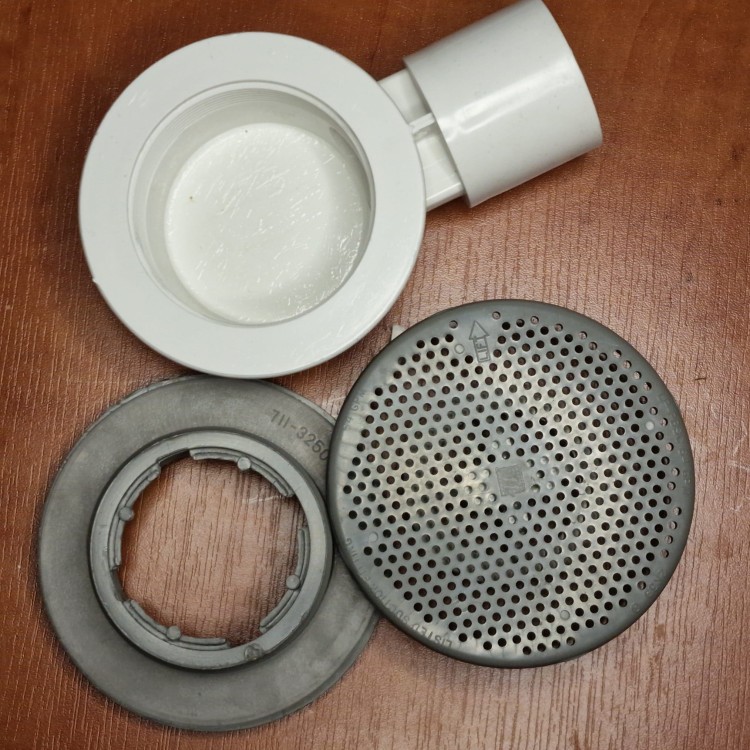 Waterway SSAK do SPA Szary do opróżniania wanny -przyłącze klejone wewnętrzbnie 33 mm , Średnica otworu 60mm 640-4400-102572
