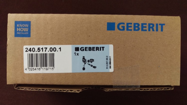 240.517.00.1 Geberit Korpus zaworu spłukującego do pisuarów