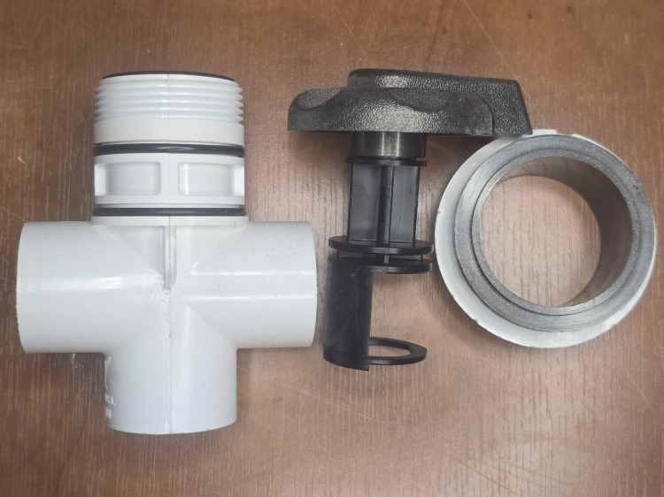 Zawór podziału Kaskady Grafit 1"-102739