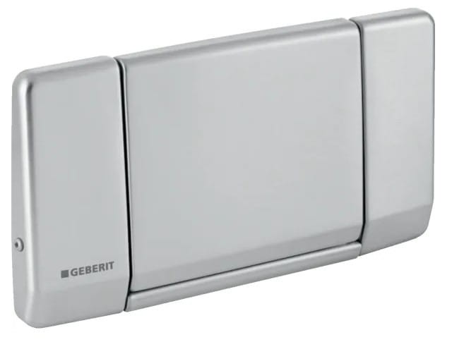 115.151.00.1 Przycisk uruchamiający Geberit Highline, do spłukiwania z funkcją "stop", z zabezpieczeniem: Stal nierdzewna szczotkowana-102771