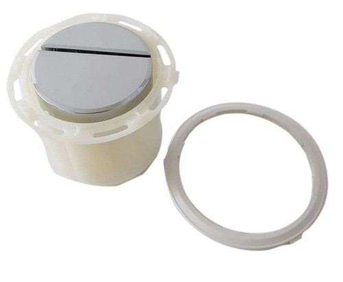 243.397.21.1 Przycisk Geberit do zdalnego uruchamiania spłukiwania typ 01, pneumatyczny, do spłukiwania dwudzielnego: Chrom błyszczący-102772