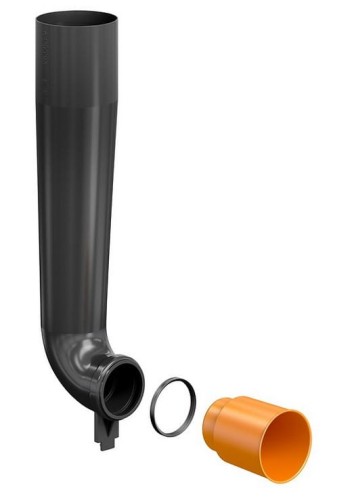 K99-0410 Cerdsanit Kolano Dopływowe długie do stelaża AQUA  System 40 i System 50-102780