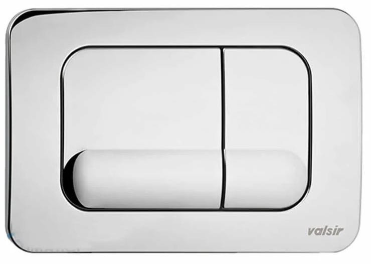 VS0870537 Przycisk mechaniczny podwójny WC Valsir Winner 245*165 mm (ABS) Kolor Chrom Mat-102920
