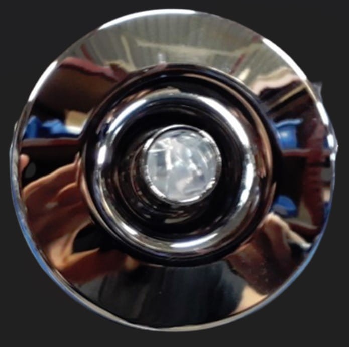 Nakładka dyszy V regulowana z kólką Chrom -102967