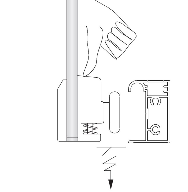 PI4400031 Roca rolka dolna do kabiny TOWN ( 1 szt )-103044