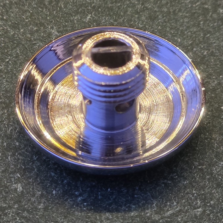 PPM0500400 Dysza powietrzna z zaworkiem zwrotnym do hydromasażu firmy Koło - korpus + nakrętka + nakładka Chrom