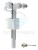 10009907 Siamp Zawór napełniający do stelaża  COMPACT 95L-1/2" z gwintem metalowym -103145