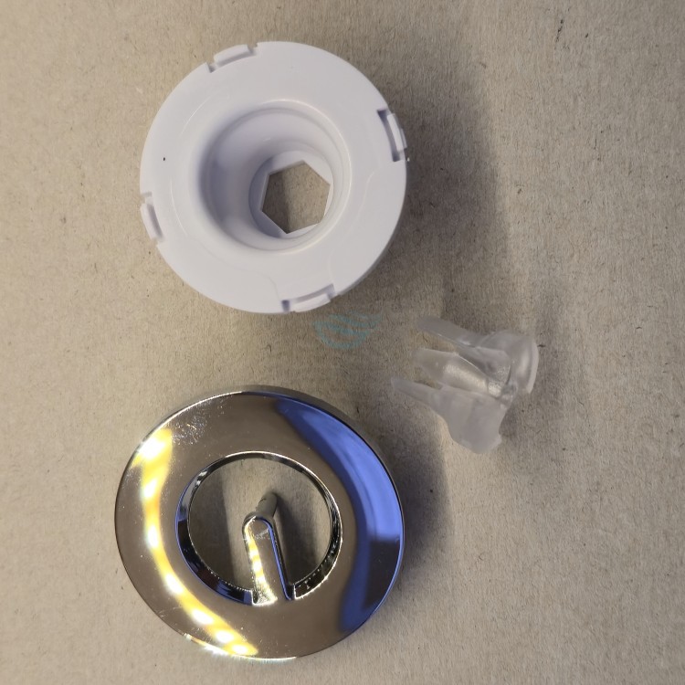 Mikrodysza rotacyjna z nakładką Chrom mała - kpl-103167