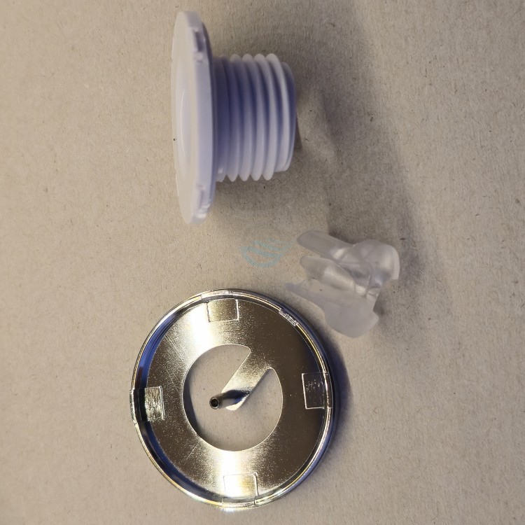 Mikrodysza rotacyjna z nakładką Chrom mała - kpl-103168
