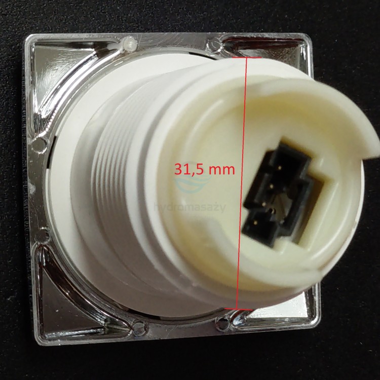 PoolSpa lampa kwadratowa LED Chrom-101123