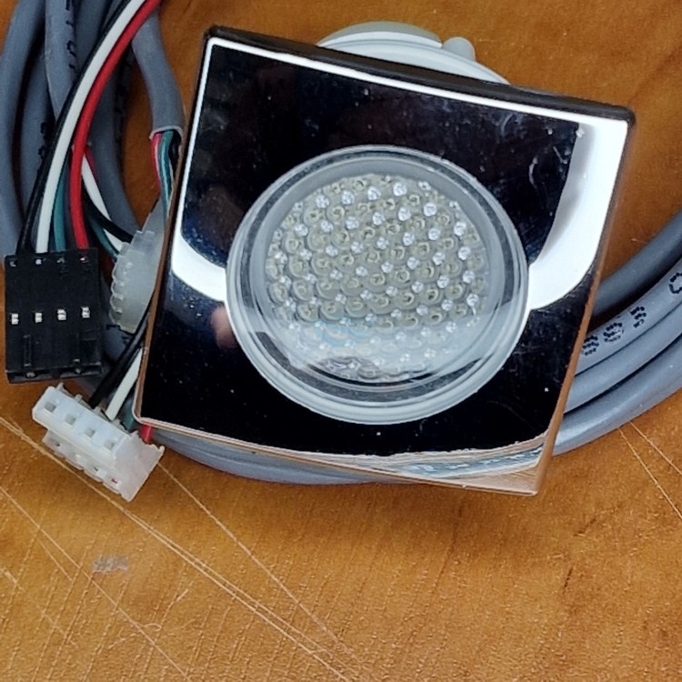 PoolSpa lampa kwadratowa LED Chrom-102701