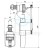 KK-POL ZN2 Zawór napełniający 3/8 ABS  350/ZN2/110-00-T0-101805