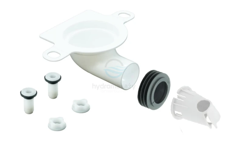 AV0037500R Roca KIT Kolano dopływowe L-80 z dystrybutorem Rimless , uszczelką i śrubami spłuczki-103233