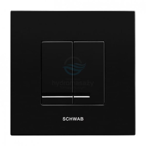 4060415638 Schwab / WISA przycisk mechaniczny podwójny ARTE DUO kolor Czarny do spłuczek UP380 i UP399-103242